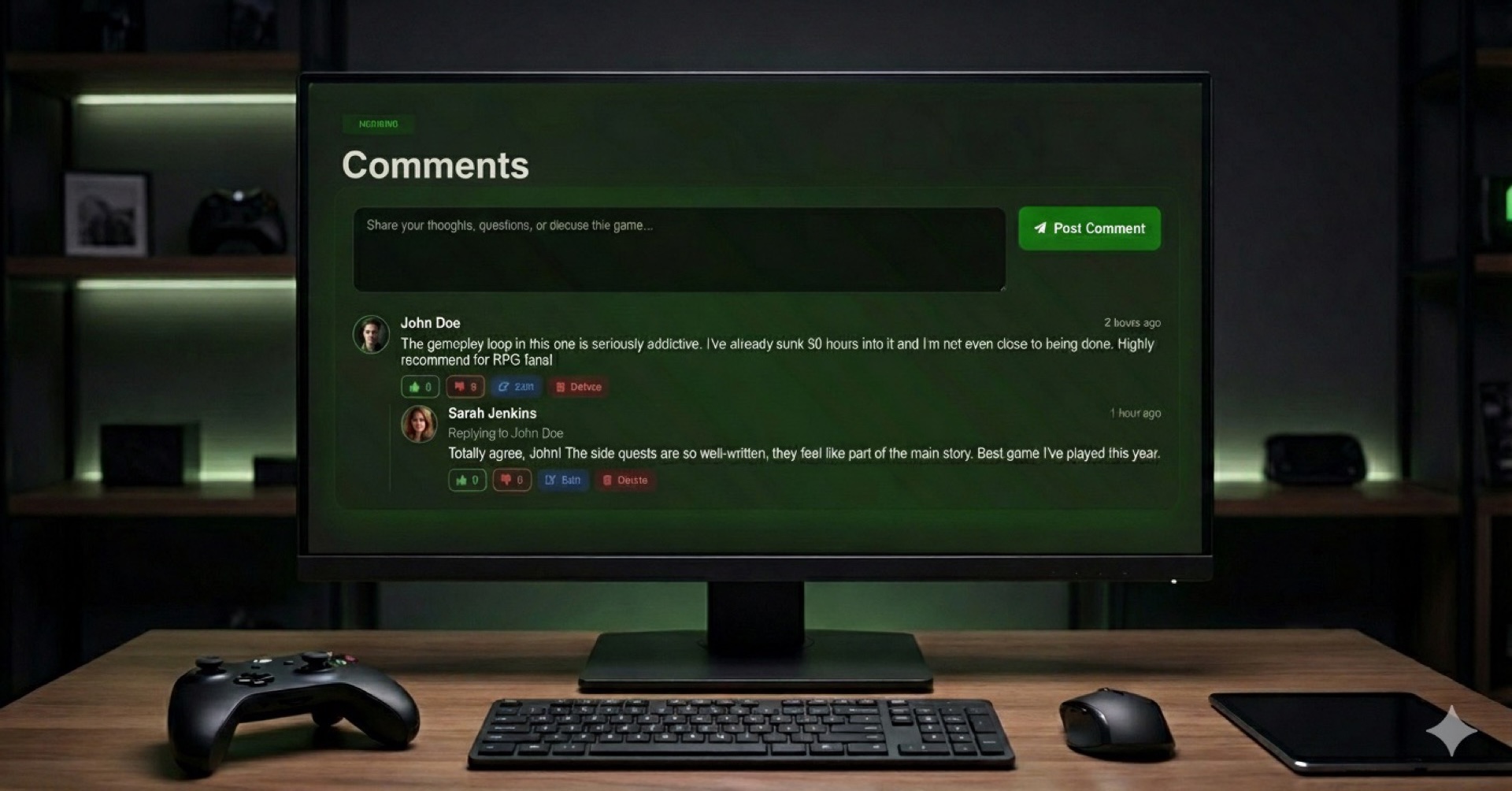Comments Feature